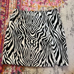 Shein Zebra Mini Skirt